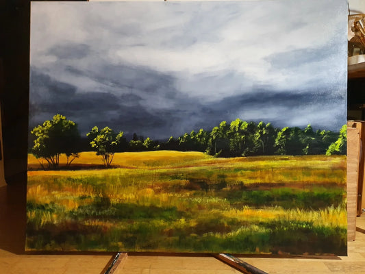 Moody sky, 120x95 cm