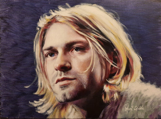 Kurt Cobain - Originalt maleri (30×40 cm)