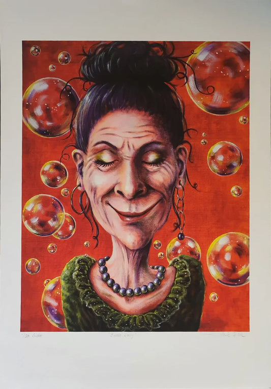 Bubble Lady, giclee print, 35x45 cm.