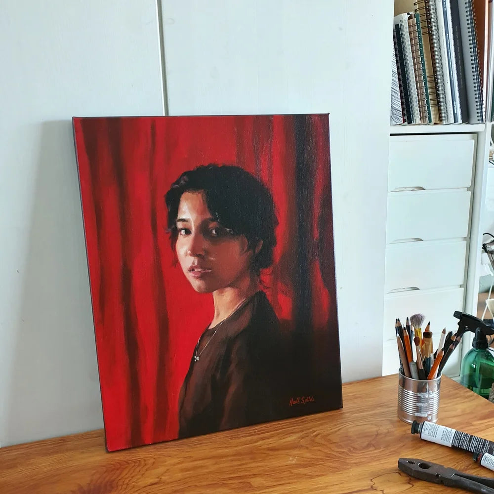 Drapery of silence, 40x50 cm 