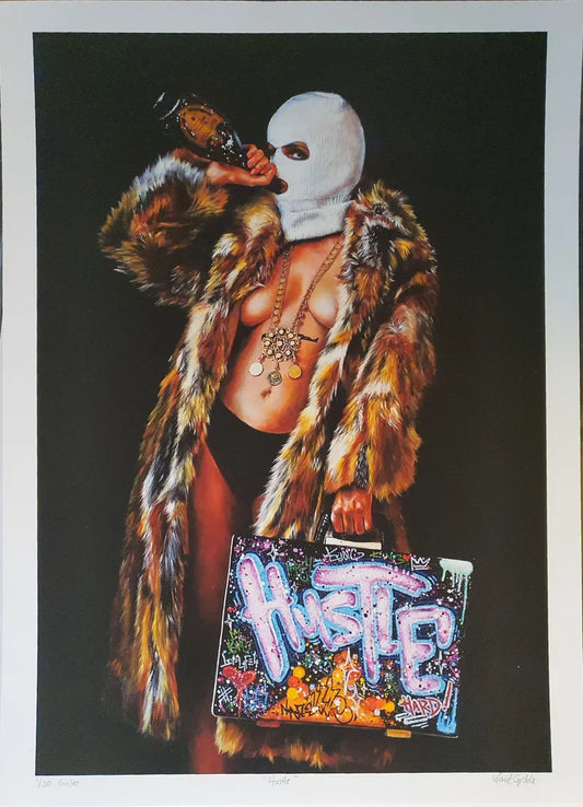 Hustle - Giclée kunsttrykk (37×55 cm)