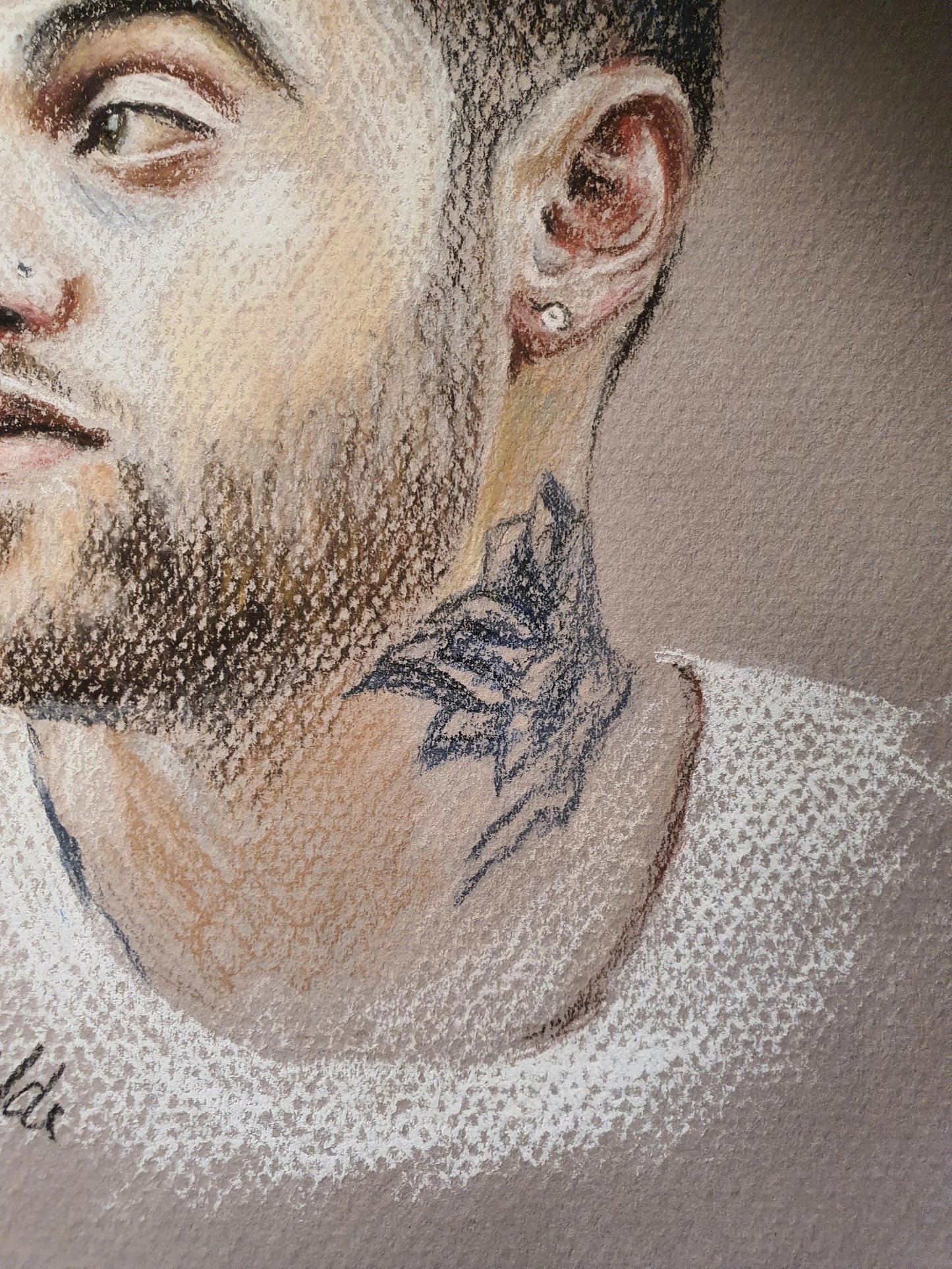 Mac Miller pastel drawing 