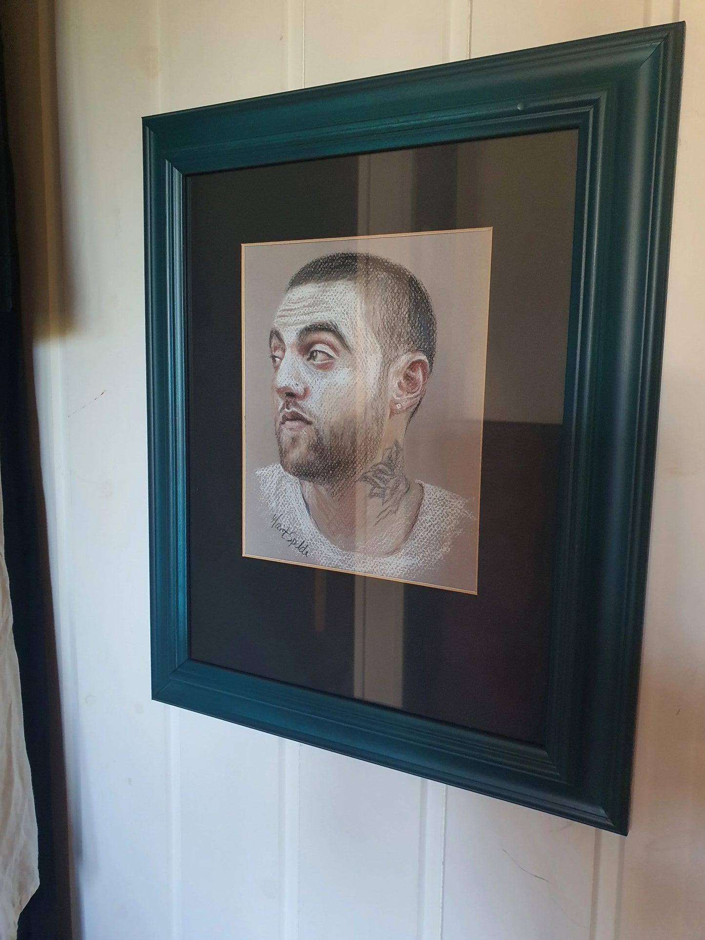 Mac Miller pastel drawing 