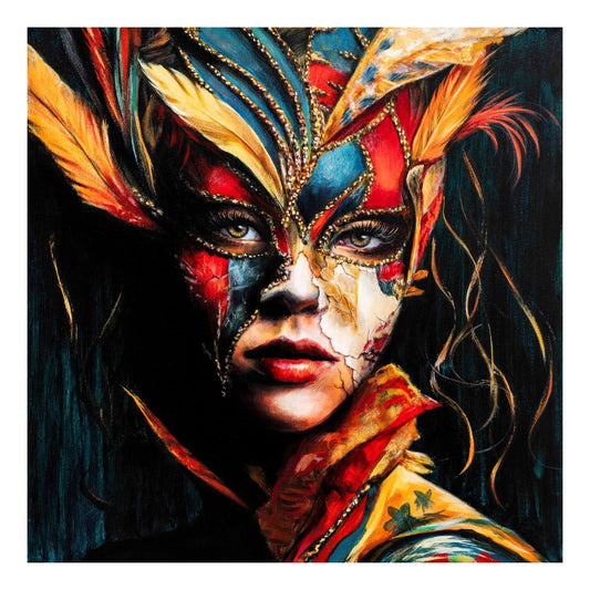 Where the Mask Cracks, Giclée print